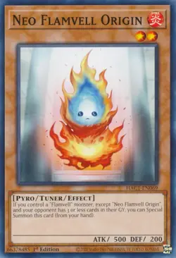 Neo Flamvell Origin | HAC1-EN069 | YU-GI-OH! Yugioh | 1st Ed | MINT - Image 3