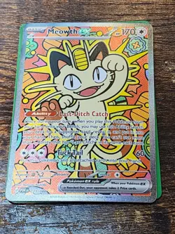 Meowth ex 121/088 Special Illustration Rare SIR ME03 Perfect Order Pokemon TCG - Image 1