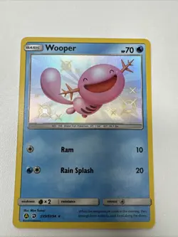 Pokemon TCG - Wooper SV9/SV94 Hidden Fates: Shiny Vault Holo - Image 1