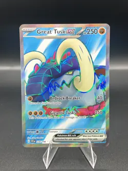 Great Tusk EX 230/198 Scarlet & Violet Full Art Pokemon TCG - Image 1