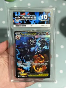 Pokemon Mega Charizard X EX 125/094 Phantasmal Flames ACE 10 PERFECT SUBGRADES - Image 4