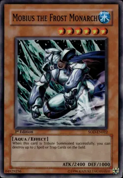 Mobius The Frost Monarch - Super Rare 1st Edition SOD-EN022 - LP - YuGiOh - Image 1