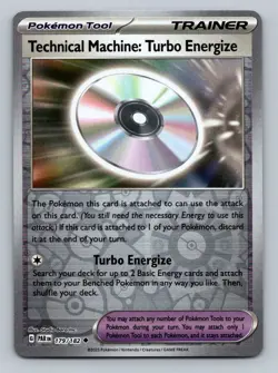 Pokemon Technical Machine: Turbo Energize SV04 179/182 Near Mint NM Reverse Holo - Image 1