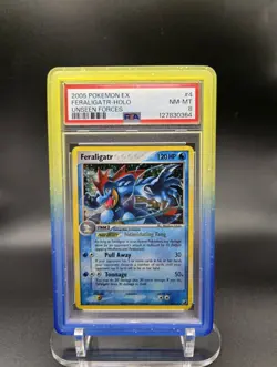 2005 POKEMON EX UNSEEN FORCES #4 FERALIGATR - HOLO PSA 8 - LOW POP 85 - Image 1