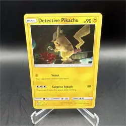 Pokemon Detective Pikachu 10/18 Detective Pikachu Promo Holo 90HP English 2019 - Image 1