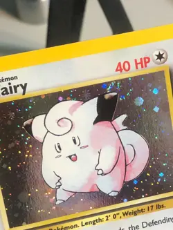 WOTC Pokemon TCG Base 2 - Holo Rare - Clefairy 6/130 - w/ SWIRL - NM x1 - Image 2