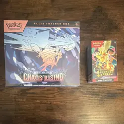 Pokemon TCG Mega Evolution Chaos Rising ETB + Ascended Hero’s Booster Bundle - Image 1