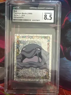 Pokemon Merlin 1998 Series 1 S14 Muk Holographic Cgc 8.5!!!! - Image 1