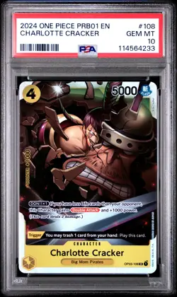 PSA 10 Charlotte Cracker 108 One Piece Prb01 One Piece Card The Best- - Image 1