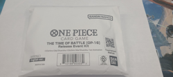 ONE PIECE THE TIME OF BATTLE OP 16 RELEASE EVENT KIT IN HAND NEW AND SEALED - Image 1