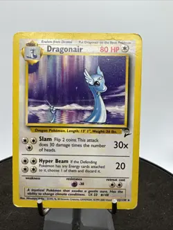 Pokemon Dragonair 22/130 Rare Non-Holo Card 1999 Base Set 2 - Image 1