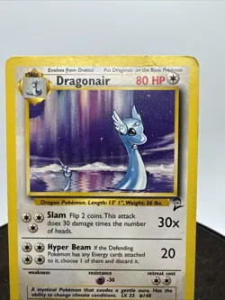 Pokemon Dragonair 22/130 Rare Non-Holo Card 1999 Base Set 2 - Image 2