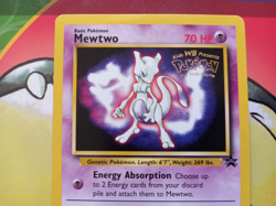 Mewtwo 3 Kids WB Presents Pokemon The First Movie Stamped Promo Pokemon Card - Image 3