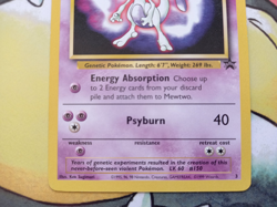 Mewtwo 3 Kids WB Presents Pokemon The First Movie Stamped Promo Pokemon Card - Image 4