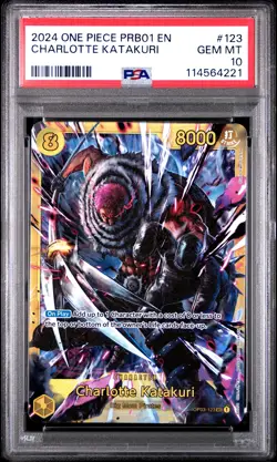 PSA 10 Charlotte Katakuri 123 One Piece Prb01 One Piece Card The Best- - Image 1