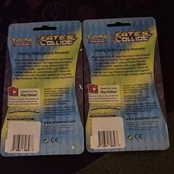 Pokemon TCG Fates Collide 2-Packs Blister 10 Cards Pansear Promo English - Image 2