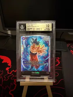 DBS Fusion World Son Goku FB04-129 Secret Rare Battle Card BGS 10 2024 PRISTINE - Image 1