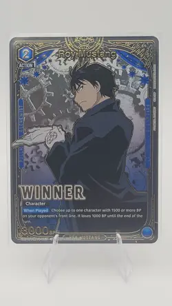 Union Arena Roy Mustang Alternate Art Winner Foil Card UEPR/FMA-1-053 English - Image 1