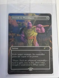 Magic the Gathering PSA Magazine Promo Swords to Plowshares Thanos Sealed - Image 1