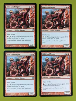 Akki Coalflinger x4 Champions of Kamigawa 4x Magic the Gathering MTG - Image 1