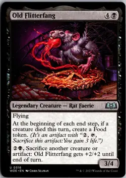 Old Flitterfang 316 Uncommon Wilds of Eldraine Magic: The Gathering Near Mint - Image 1