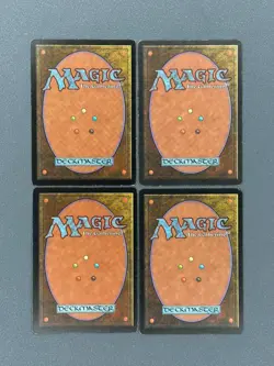 x4 Lotus Petal #294 MTG Tempest Hand Painted Altered Art Magic The Gathering 🐟 - Image 2