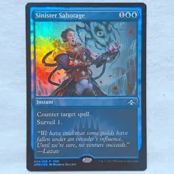 Sinister Sabotage 054 Guilds of Ravnica Foil Magic The Gathering - Image 1
