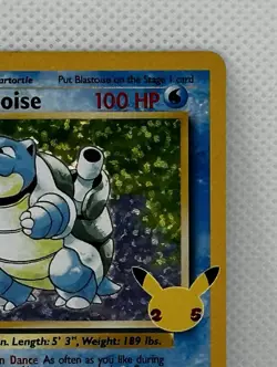 Pokemon TCG Blastoise Celebrations Classic Collection Card 2/102 NM Condition - Image 4