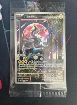 Pokemon TCG Scarlet & Violet Base Miraidon SVP013 Pokemon Center Stamp Sealed - Image 1