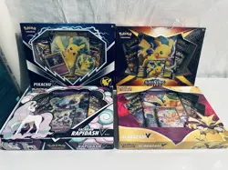 Pokemon Misc V Boxes (Pikachu, Rapidash, Alakazam) Lot of 4 - Image 1