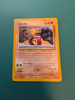 Pokemon Card 2000 Neo Revelation Common Shuckle 51/64 LP Yuka Morii - Image 1