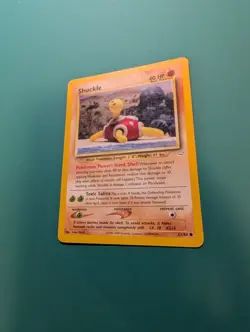 Pokemon Card 2000 Neo Revelation Common Shuckle 51/64 LP Yuka Morii - Image 2