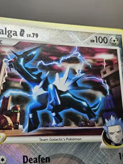 Pokemon Platinum Dialga G League Promo Crosshatch Holo 7/127 EXC-NEAR MINT - Image 4