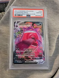 2022 Pokemon Japanese SWSH High-class Deck #002 Full Art/Gengar Vmax PSA 10 - Image 1