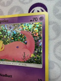 2018 Pokemon, McDonald's Promos, #5/12 Slowpoke, Holo Promo DMG Small Creases - Image 2
