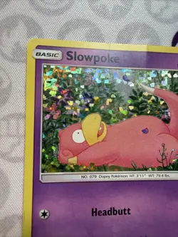2018 Pokemon, McDonald's Promos, #5/12 Slowpoke, Holo Promo DMG Small Creases - Image 3