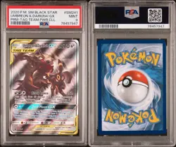 Pokemon Umbreon & Darkrai GX Tag Team Powers Coll. Full Art Promo SM241 PSA 9 - Image 1