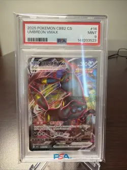 Umbreon VMAX 2025 Pokemon CBB2 CS #14 PSA 9 Mint Chinese - Image 1
