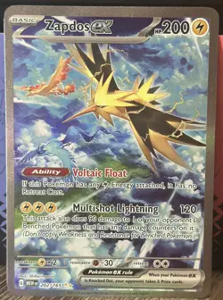Zapdos EX 202/165 Scarlet & Violet 151 Special Illustration Rare NM/Mint - Image 1