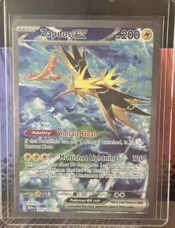 Zapdos EX 202/165 Scarlet & Violet 151 Special Illustration Rare NM/Mint - Image 4