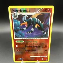 Pokemon Houndoom 57/146 Legends Awakened Uncommon Reverse Holo Stage 1 80 HP Eng - Image 1