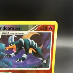 Pokemon Houndoom 57/146 Legends Awakened Uncommon Reverse Holo Stage 1 80 HP Eng - Image 3