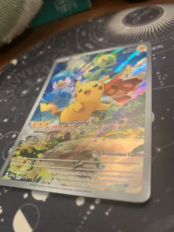 Pokemon Pikachu 027 Promo Holo Pokemon Center Stamped Perfect Centering - Image 2
