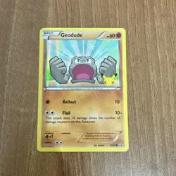 Geodude 43/83 XY Generations LP 20th Anniversary Stamped Holo Pokemon TCG - Image 1