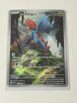 Pokemon TCG Druddigon 151/086 Sv White Flare Illustration Rare Holo - Image 1