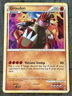 Pokemon Groudon 6/95 Call of Legends Holo Rare 2011 Volcano Stomp - Image 1