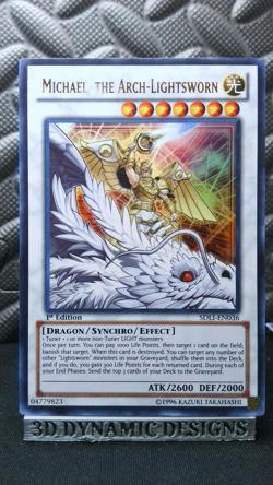 | Yugioh Michael, the Arch-Lightsworn SDLI-EN036 Ultra Rare NM- 🔥 | - Image 1