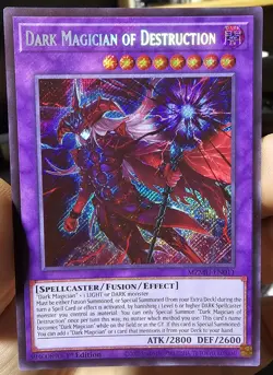 Yu-Gi-Oh Maze Of Muertos Dark Magician Of Destruction MZMU-EN011 Secret Rare - Image 3