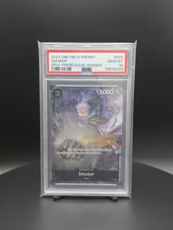Bandai One Piece Smoker [Winner] P-025 OP02 Prerelease Promo Foil PSA 10 2023 - Image 1