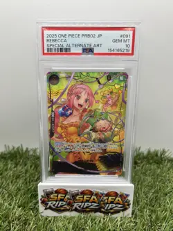 One Piece PRB02 JP Rebecca SP Alt Art #091 PSA 10 - Image 1